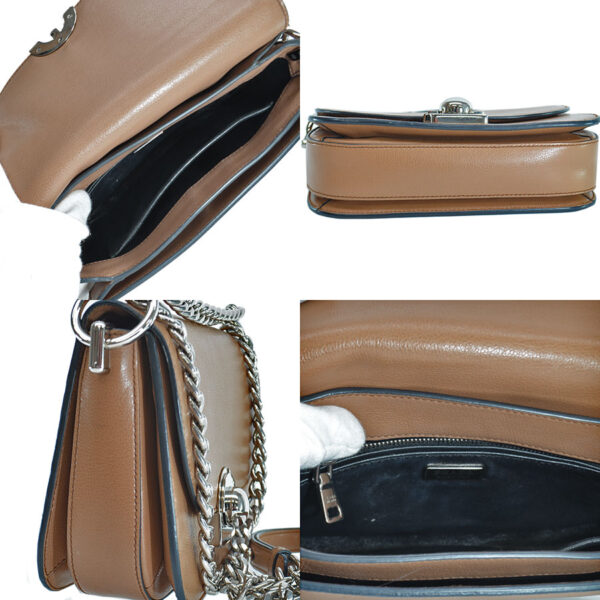 54219a 4 Prada Shoulder Bag Leather Mocha Brown