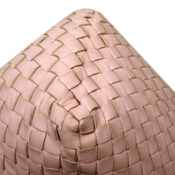 54239f 3 Bottega Veneta Intrecciato Leather Tote Bag Pink