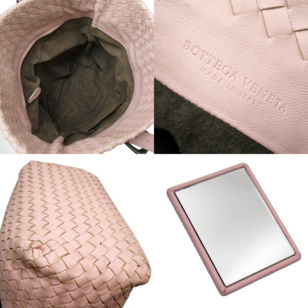 54239f 4 Bottega Veneta Intrecciato Leather Tote Bag Pink