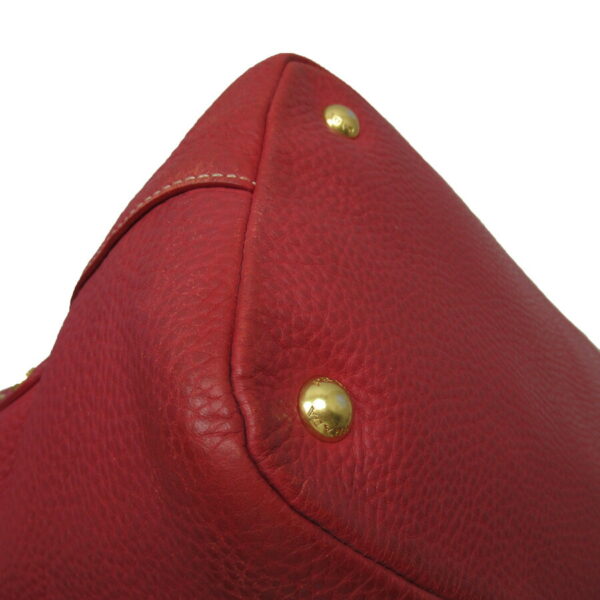 54245a 3 Prada 2Way Handbag Leather Red