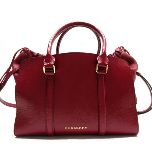 54355a Burberry Leather Crossbody Shoulder Bag Red