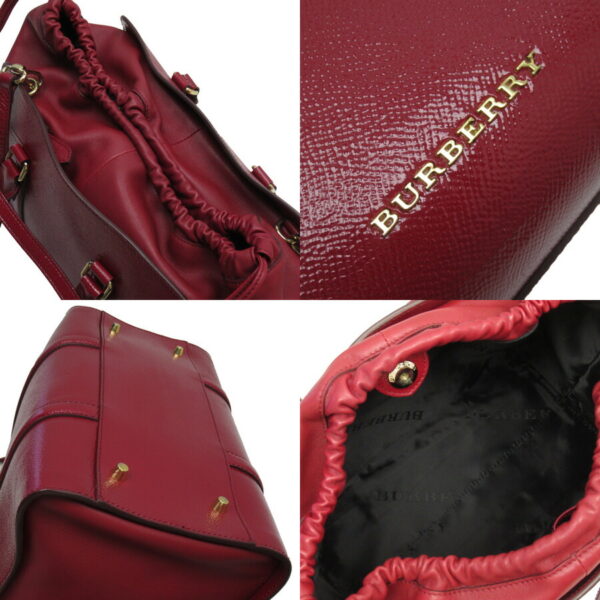 54355a 4 Burberry Leather Crossbody Shoulder Bag Red