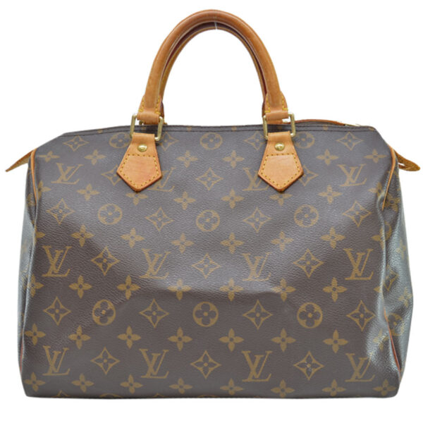 54379a Louis Vuitton Speedy 30 Handbag Monogram Canvas Brown