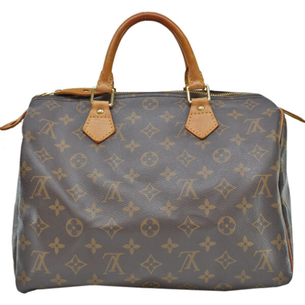 54379a 1 Louis Vuitton Speedy 30 Handbag Monogram Canvas Brown