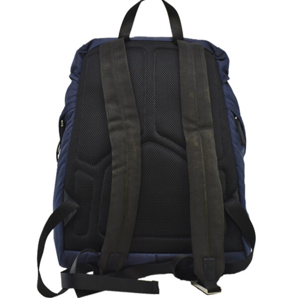 54384a 1 Prada Triangle Backpack Nylon Black Navy