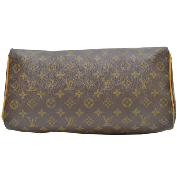 54386a 3 Louis Vuitton Speedy 35 Bag Monogram Canvas Brown