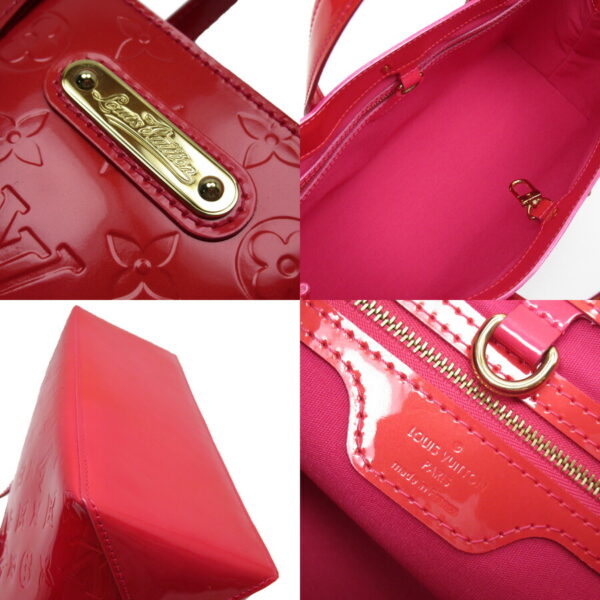 54426a 4 Louis Vuitton Wilshire PM Handbag Monogram Vernis Leather Rose Pop