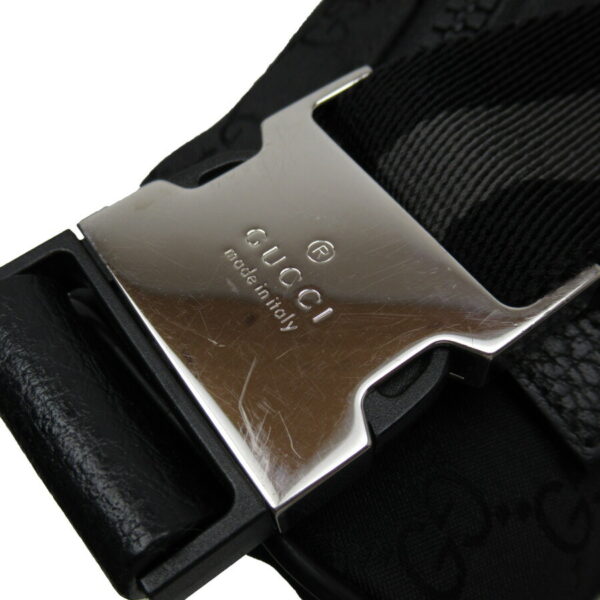 54428f 3 Gucci Waist Pouch Nylon Black