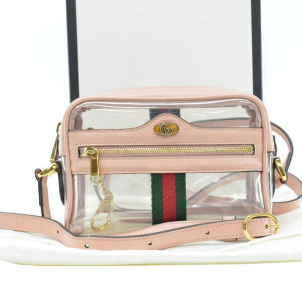 54462a Gucci Mini Shoulder Bag Vinyl Pink