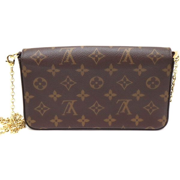 5452 2 Louis Vuitton Pochette Félicie Shoulder Bag Monogram Canvas Brown