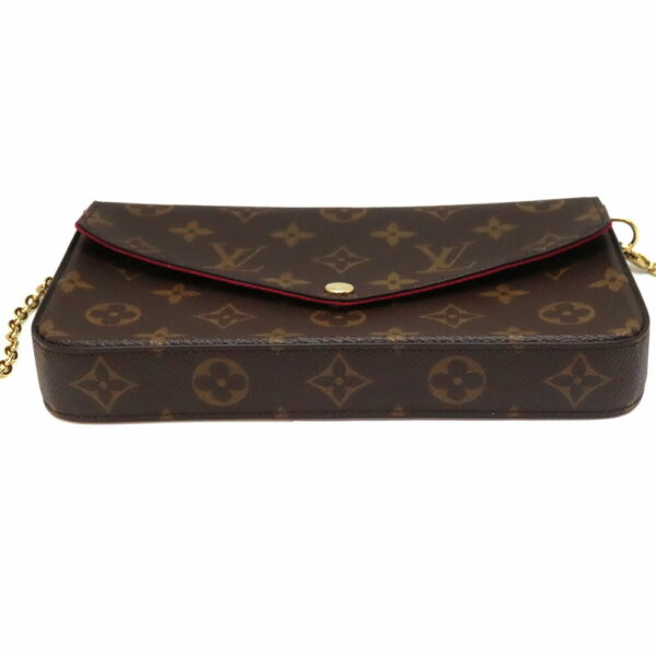 5452 5 Louis Vuitton Pochette Félicie Shoulder Bag Monogram Canvas Brown