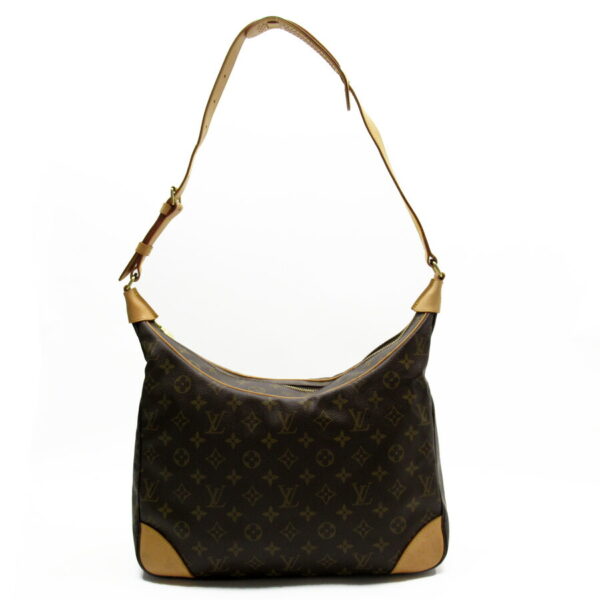 54660a 1 Louis Vuitton Boulogne GM Monogram Canvas Shoulder Bag Brown