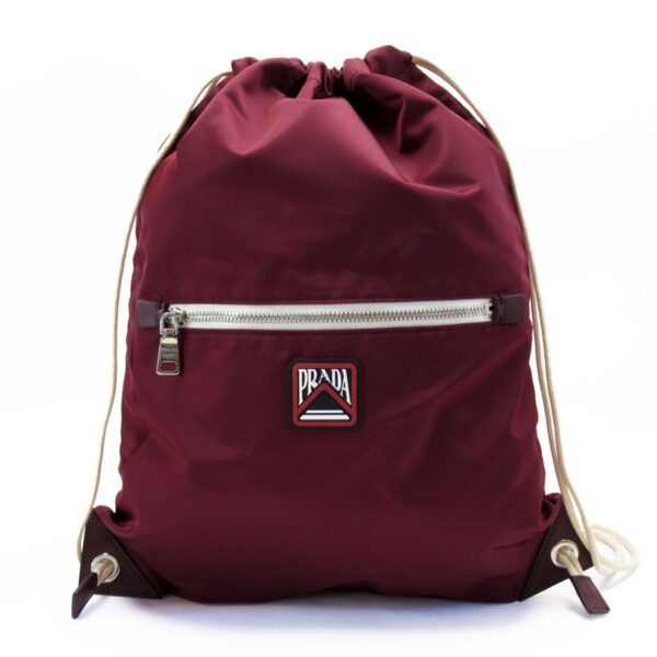 54731a Prada Rucksack Nylon Bordeaux