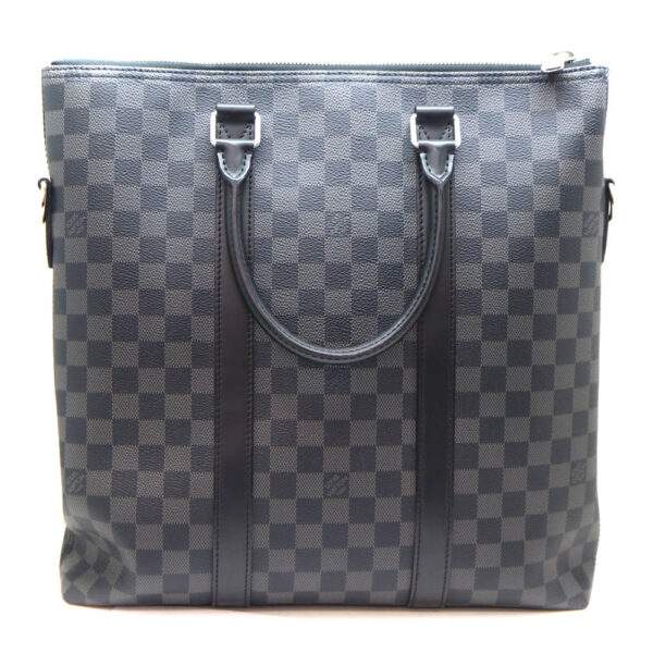 5478 2 Louis Vuitton Anton Tote Bag Damier Graphite Canvas Black