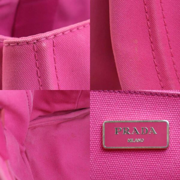 55211f 6 c Prada Canapa Canvas Tote Bag Pink