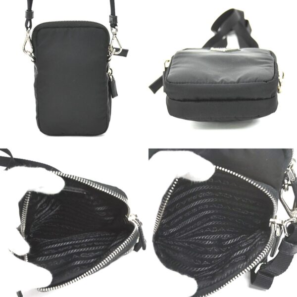 55336k 2 c Prada Nylon Smartphone Case Crossbody Shoulder Bag Black