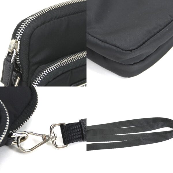 55336k 6 c Prada Nylon Smartphone Case Crossbody Shoulder Bag Black