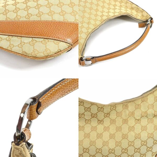 55361a 6 c Gucci GG Canvas Shoulder Bag Brown