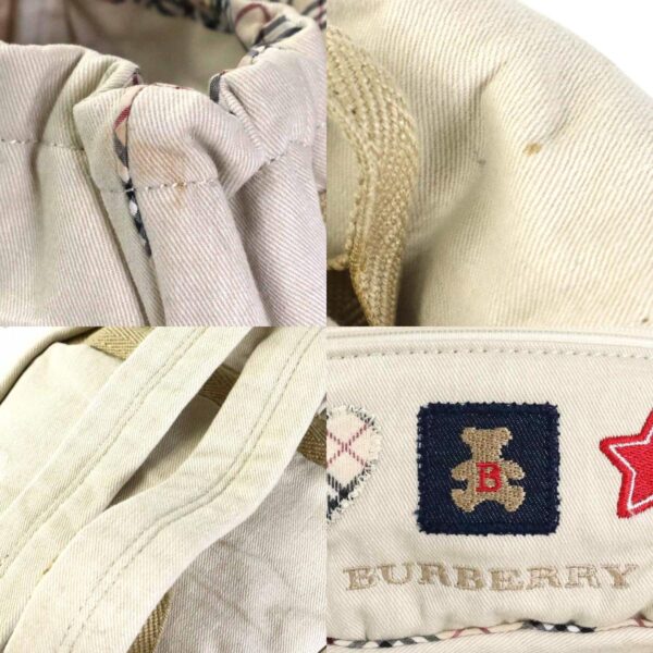 55366g 6 c Burberry Canvas Baby Backpack Beige