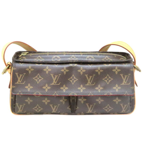 5541 1 Louis Vuitton Viva Cite MM Shoulder Bag Monogram Canvas Brown