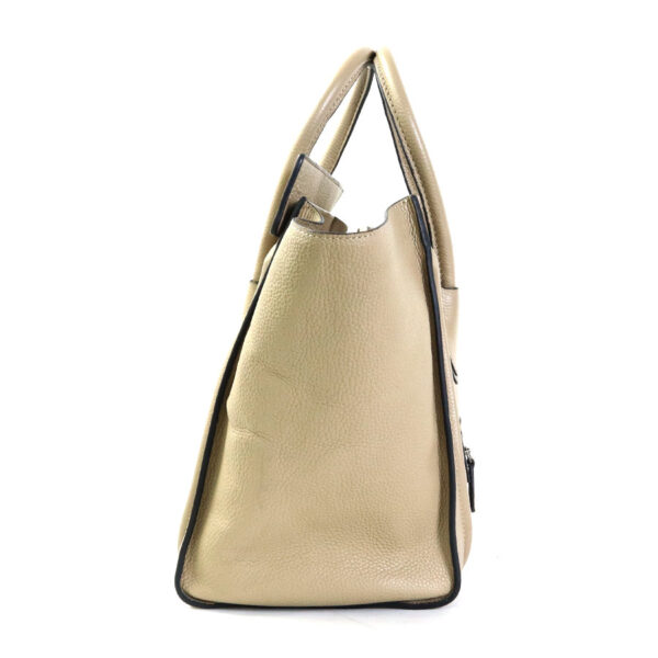 55419i 1 Celine Luggage Mini Shopper Handbag Leather Beige