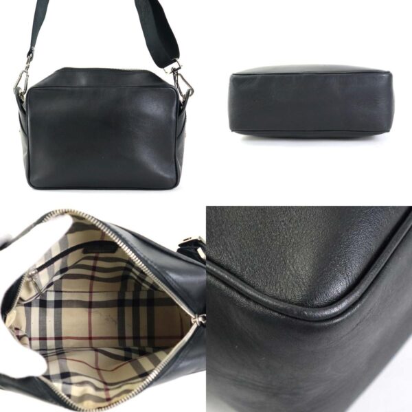 55494g 2 c Burberry Leather Crossbody Shoulder Bag Black