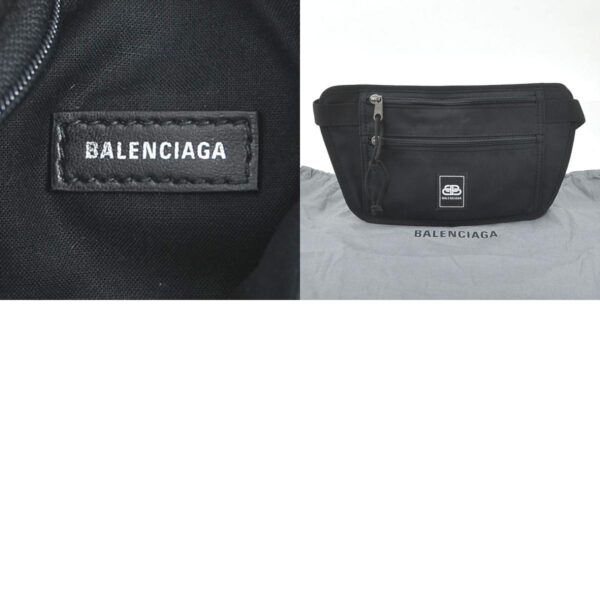 55496k 10 c Balenciaga Nylon Waist Pouch Black