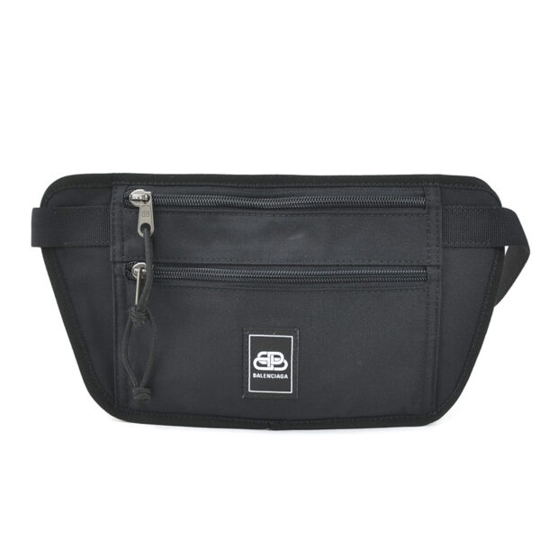 55496k Balenciaga Nylon Waist Pouch Black