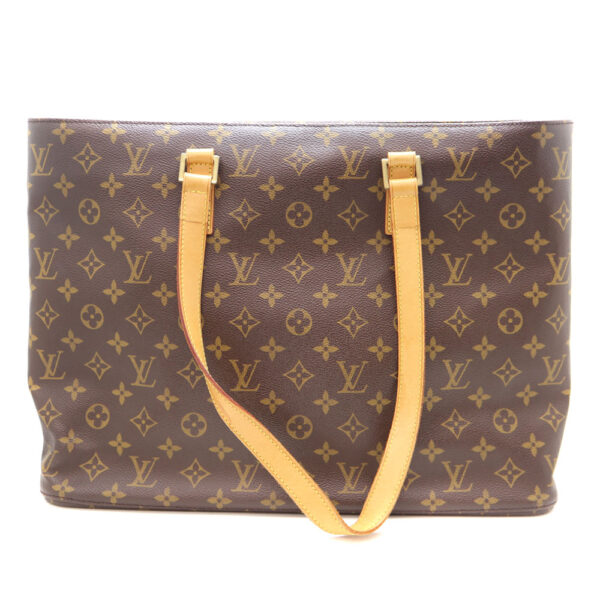 5566 1 Louis Vuitton Luco Tote Bag Monogram Canvas Brown