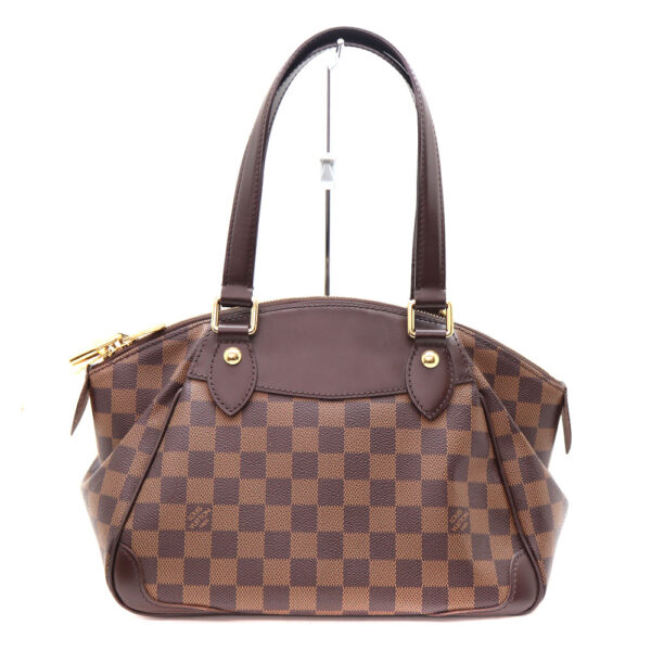 5649 2 Louis Vuitton Verona PM Handbag Damier Canvas Brown