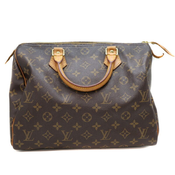 5652 1 Louis Vuitton Speedy 30 Handbag Monogram Canvas Brown