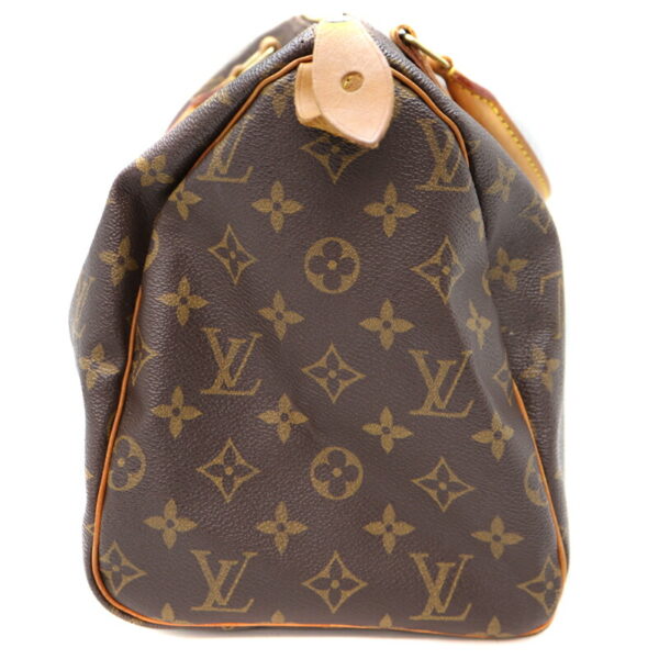 5652 4 Louis Vuitton Speedy 30 Handbag Monogram Canvas Brown