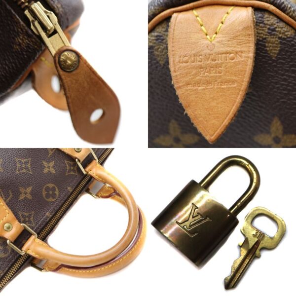 5652 9 Louis Vuitton Speedy 30 Handbag Monogram Canvas Brown