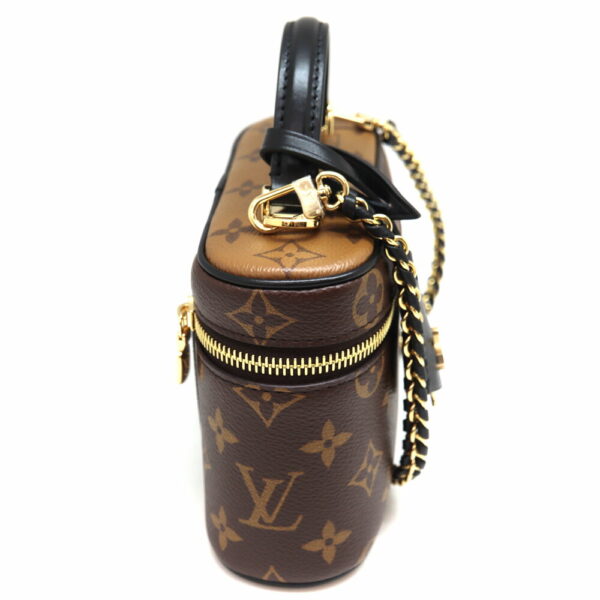 5754 4 Louis Vuitton Vanity Chain Pouch 2WAY Bag Reverse Brown