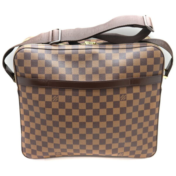 5762 2 Louis Vuitton Dorsoduro Shoulder Bag Damier Canvas Ebene Brown