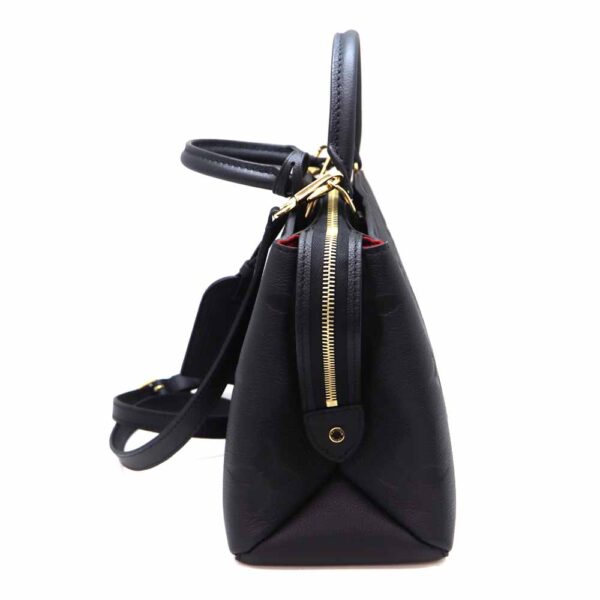 5849 3 Louis Vuitton Petit Palais PM Handbag Empreinte Leather Black