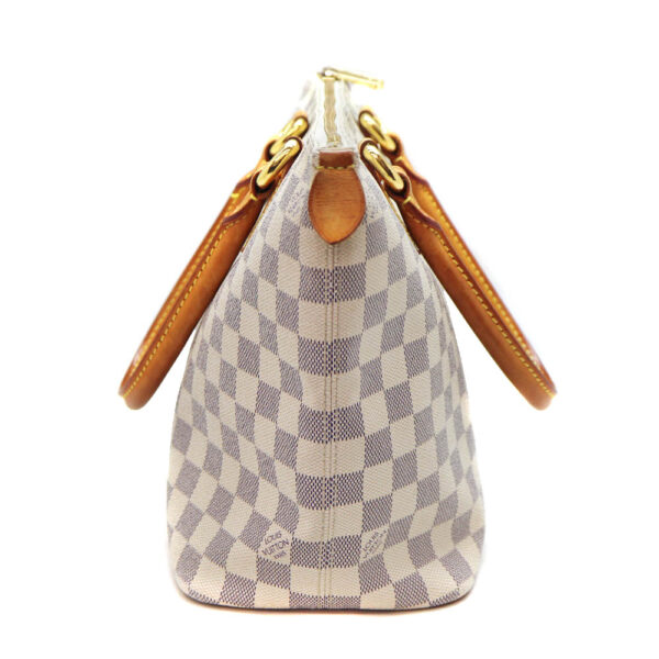 5911 3 Louis Vuitton Saleya PM Handbag Damier Canvas Azur White