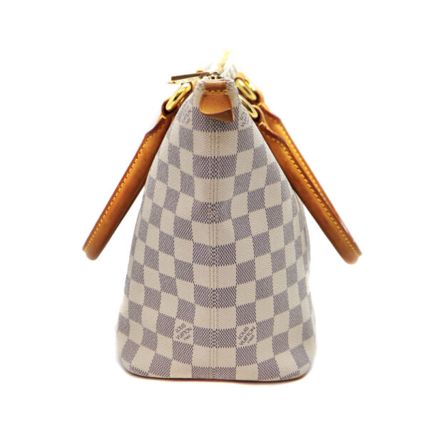 5911 4 Louis Vuitton Saleya PM Handbag Damier Canvas Azur White