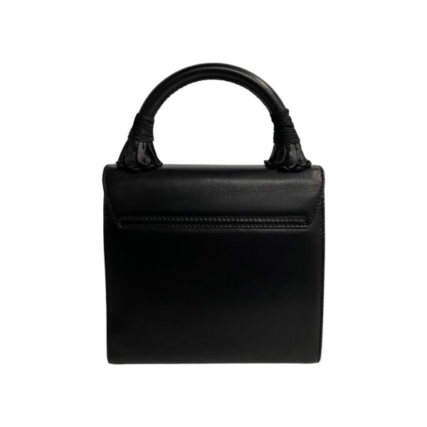 5apl 20423660 5 Prada Nappa Leather Turnlock Mini Tote Bag Black