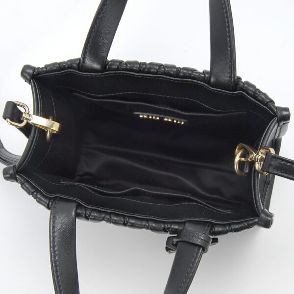 5ba277n88f0002ooo 2 Miu Miu Matelassé Handbag Black