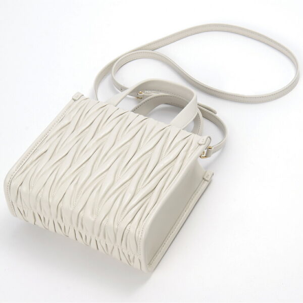 5ba277n88f0009ooo 1 Miu Miu Matelassé Handbag White