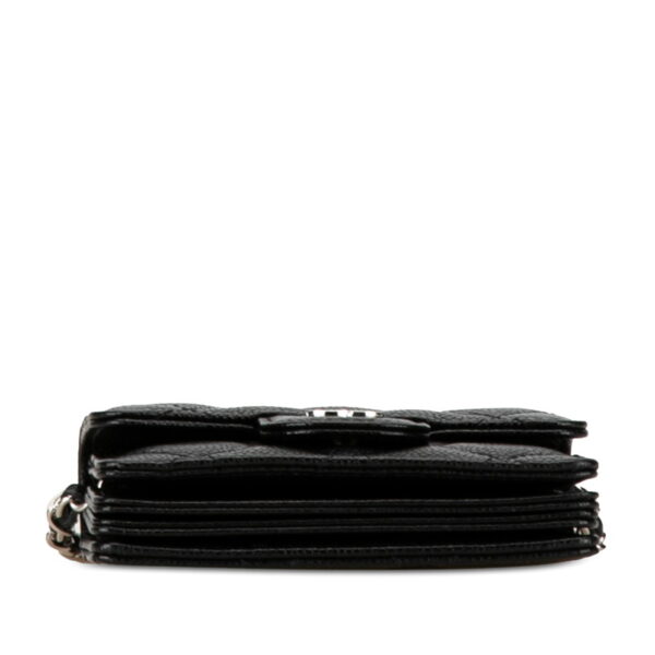 5m577ij3wb0tuxjq 4 Chanel Mini Matelasse Chain Wallet Shoulder Bag Caviar Skin Black