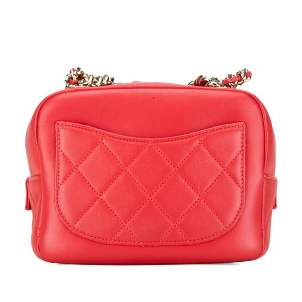 5oyc56rfdcji10d9 3 Chanel Matelasse Coco Mark Studded Chain Handbag Shoulder Bag Lambskin Red