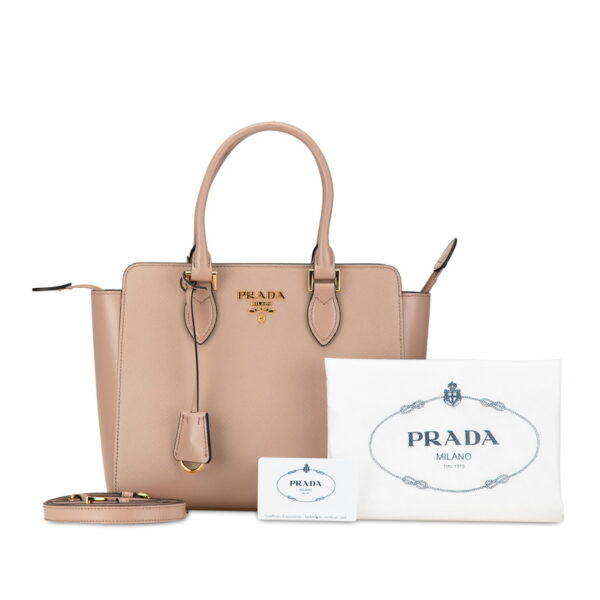 5phnecnj3nvvqepd 12 Prada Saffiano 2WAY Shoulder Bag Beige