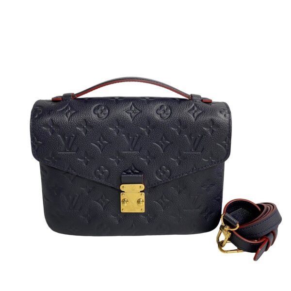 5sbk ap069739 4 Louis Vuitton Pochette Métis MM 2WAY Empreinte Leather Navy Blue