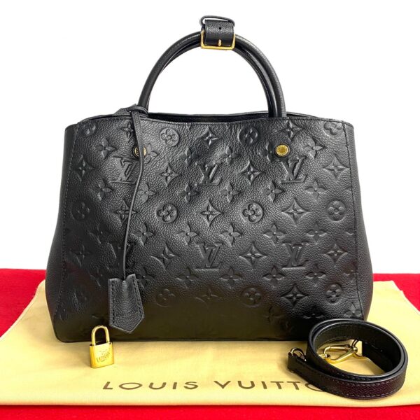 5sbl ap071782 1 Louis Vuitton Montaigne MM 2WAY Empreinte Leather Black