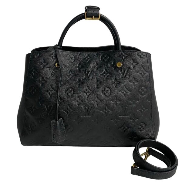 5sbl ap071782 2 Louis Vuitton Montaigne MM 2WAY Empreinte Leather Black