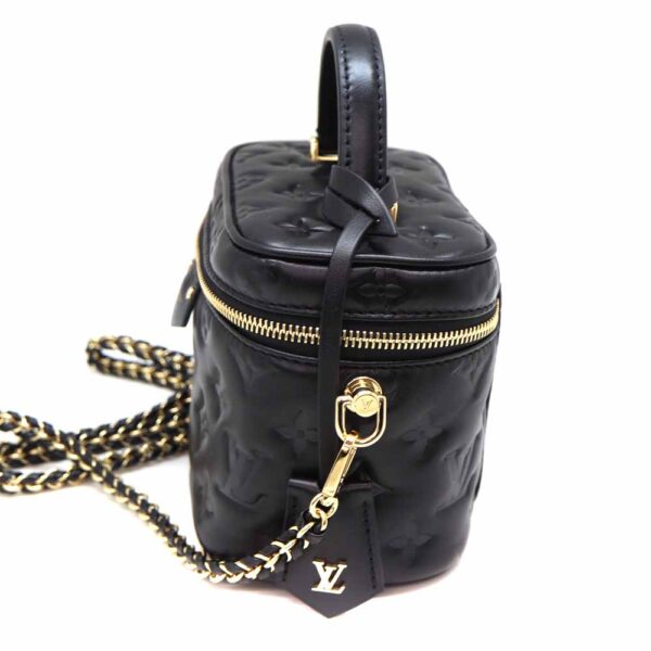 6032 3 Louis Vuitton Vanity PM Shoulder Bag Leather Black