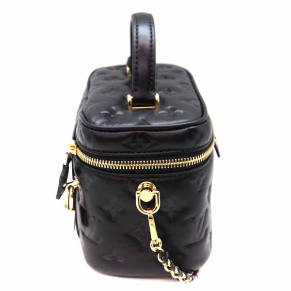 6032 4 Louis Vuitton Vanity PM Shoulder Bag Leather Black