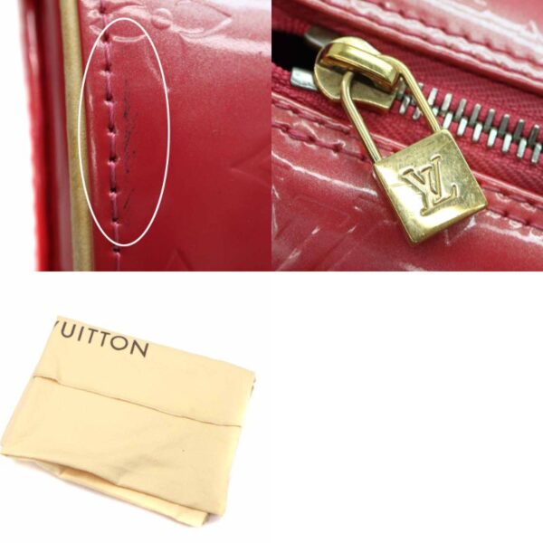 6039 12 Louis Vuitton Bedford Handbag Vernis Leather Pink